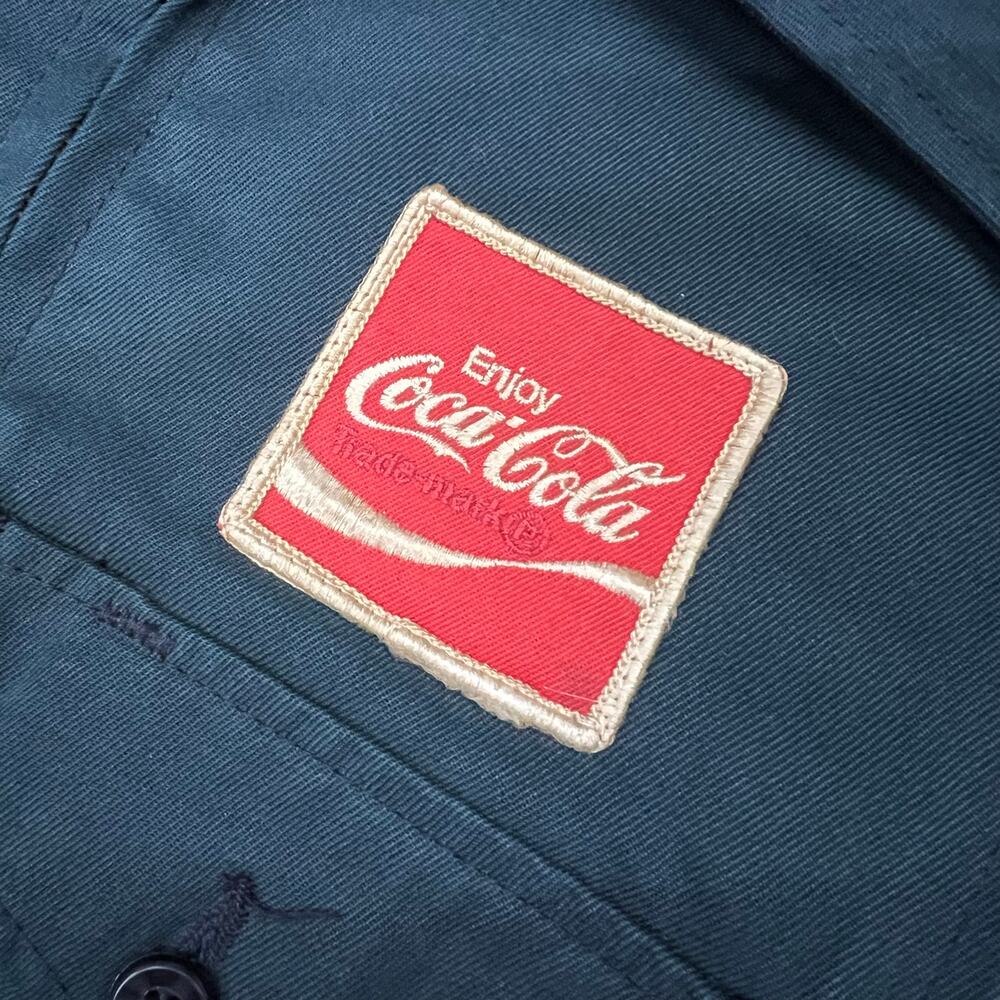 Vintage Coca-Cola Talon Workwear Jacket Lined Uniform USA Made Riverside Bomber - Picture 4 of 12